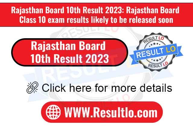 Rajasthan Board 10th Result 2023