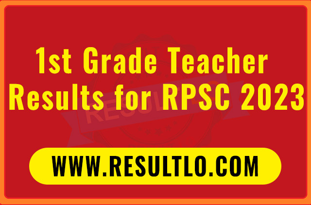 First-grade Teacher Results 2023