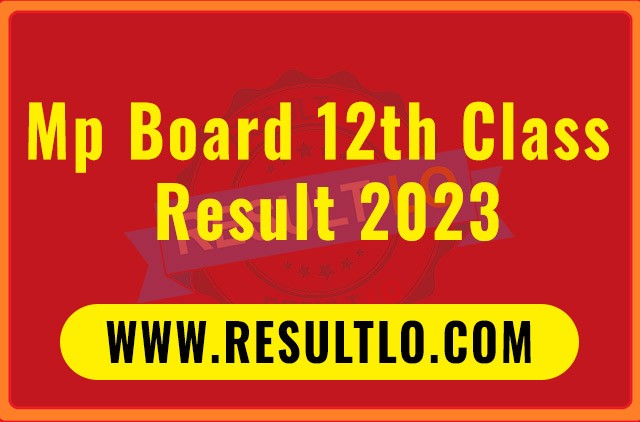Mp Board Class 12th Result 2023