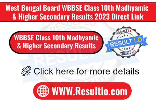 WBBSE Class 10th Madhyamic & Higher Secondary Results