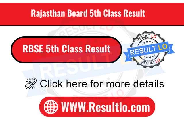 RBSE 5th Class Result