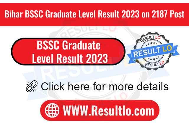 BSSC Graduate Level Result 2023