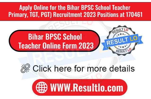 Bihar BPSC School Teacher ( Date Extended )