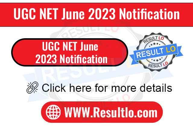 UGC NET June 2023 Notification