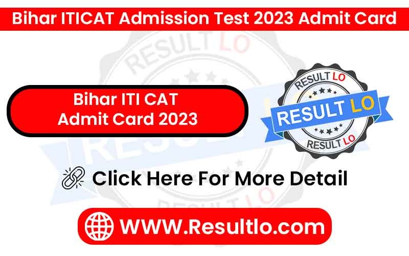 Bihar ITI CAT Admit Card 2023