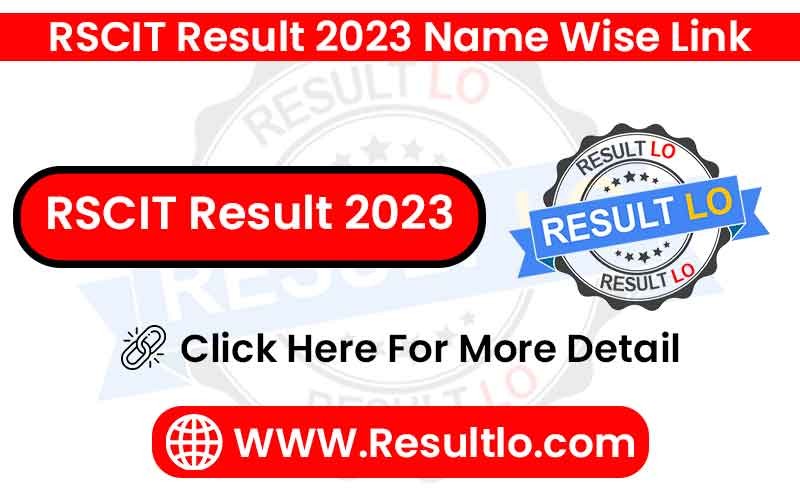 RSCIT Result 2023 (8 Oct & 15 Oct) Name Wise Link