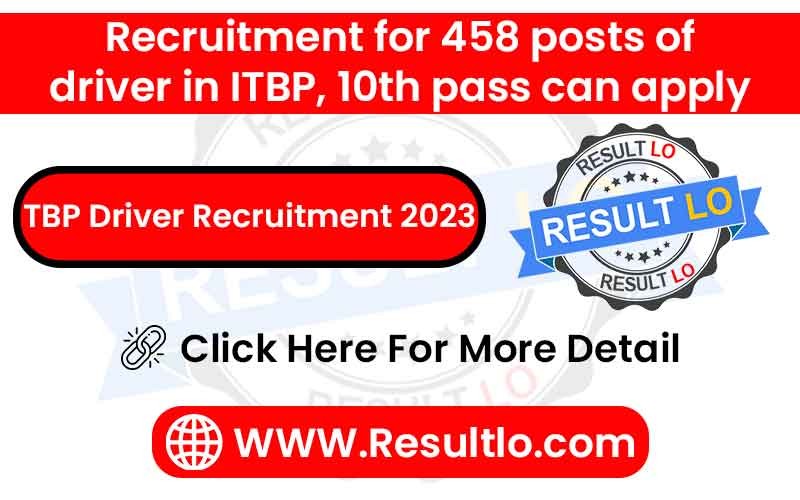 ITBP Driver Recruitment 2023