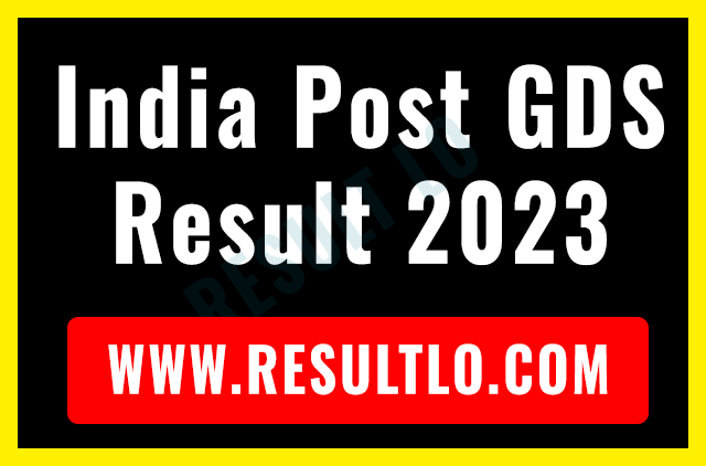 India Post GDS Result 2023