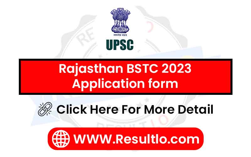 Rajasthan BSTC 2023 Application