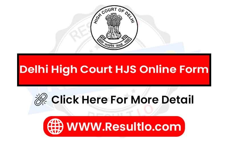 Delhi High Court HJS Online Form