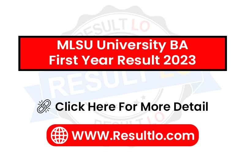 MLSU University BA First Year Result 2023