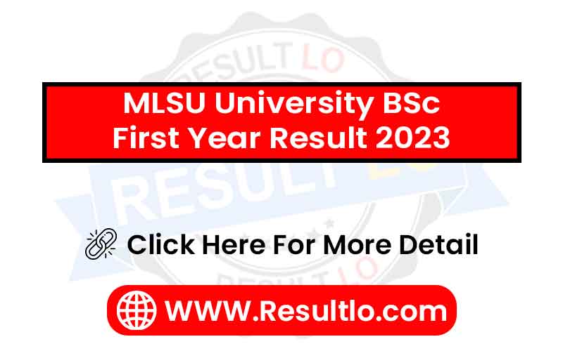 MLSU University BSc First Year Result 2023