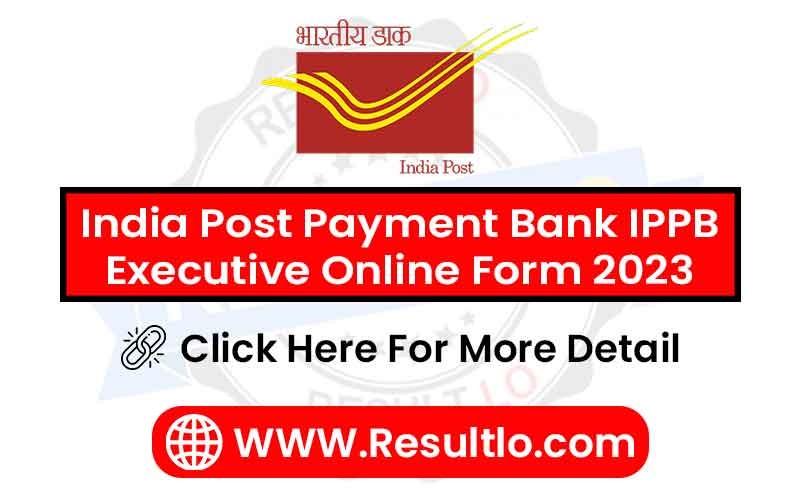India Post Payment Bank IPPB Executive Online Form 2023