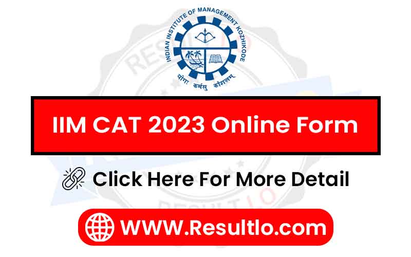 IIM CAT 2023 Online Form
