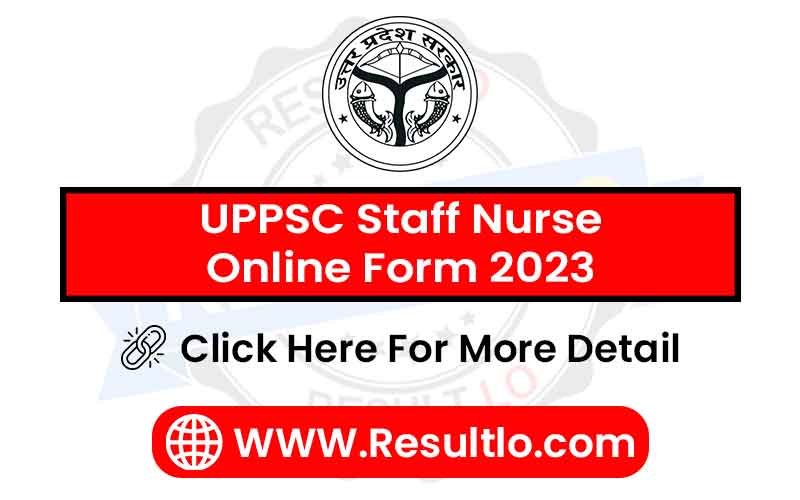 UPPSC Staff Nurse Online Form 2023