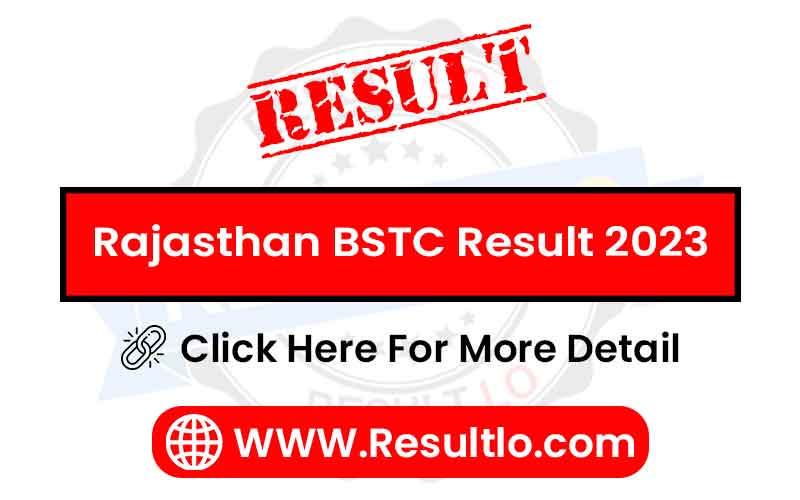 Rajasthan BSTC Result 2023