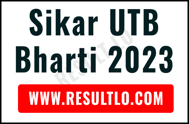 Sikar UTB Bharti 2023