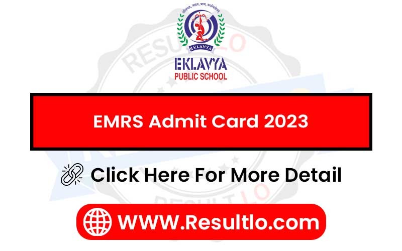EMRS Admit Card 2023